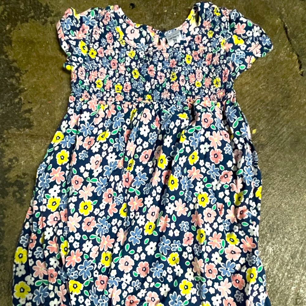 Carters girls flowered dress 3T